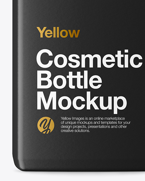 Plastic Cosmetic Bottle Mockup