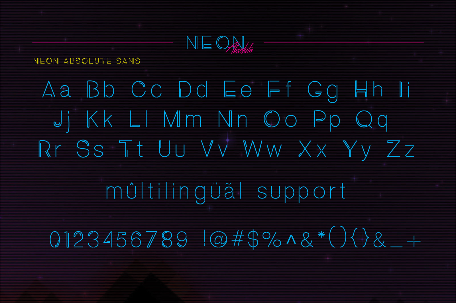 Neon Absolute - Font Duo + Bonus