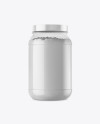 Clear Jar with Powder Mockup