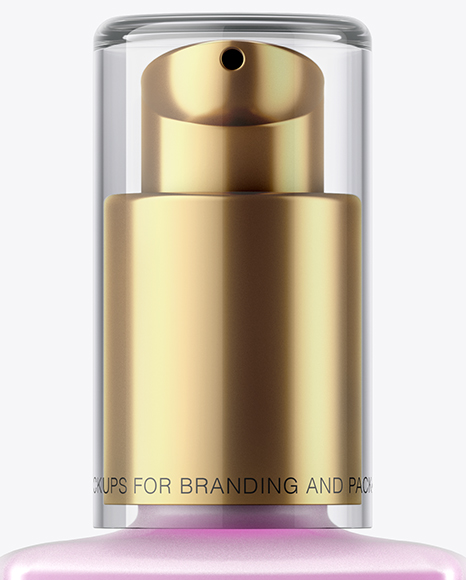 Frosted Glass Cosmetic Bottle Mockup