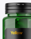 Green Pills Bottle Mockup