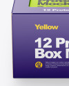 12 Protein Bars Box Mockup