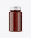 Amber Pills Bottle Mockup