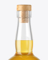 Single Malt Whisky Bottle with Wooden Cap Mockup