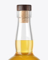 Single Malt Whisky Bottle with Wooden Cap Mockup