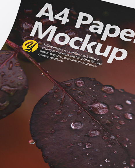 Two Textured A4 Papers Mockup