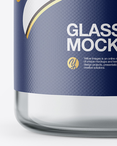 Clear Glass Bottle Mockup