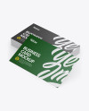 Stack of Paper Business Cards Mockup