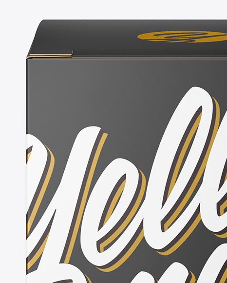 Glossy Paper Box Mockup