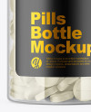 Clear Pills Bottle Mockup