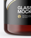 Dark Amber Glass Bottle Mockup