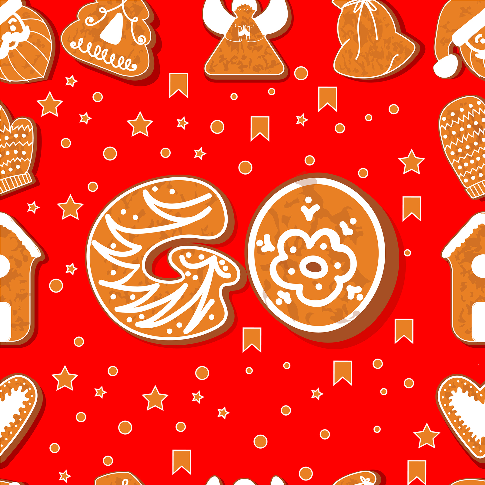 Vector set of gingerbread alphabets. Christmas symbols Vector set of gingerbread alphabets. Christmas symbols