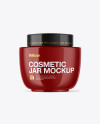 Glossy Cosmetic Jar Mockup