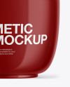 Glossy Cosmetic Jar Mockup