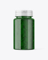 Green Pills Bottle Mockup