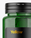 Green Pills Bottle Mockup