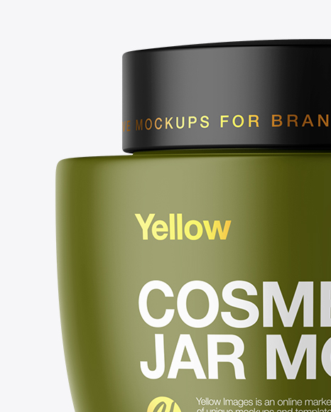Matte Cosmetic Jar Mockup Matte Cosmetic Jar Mockup