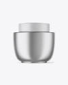 Metallic Cosmetic Jar Mockup Metallic Cosmetic Jar Mockup