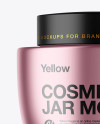 Metallic Cosmetic Jar Mockup Metallic Cosmetic Jar Mockup