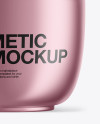 Metallic Cosmetic Jar Mockup Metallic Cosmetic Jar Mockup