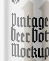 Matte Vintage Beer Bottle Mockup