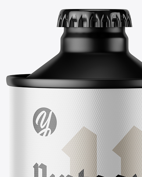 Matte Vintage Beer Bottle Mockup