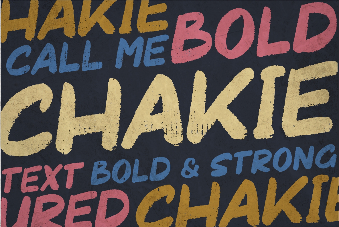 CHAKIE - Retro Brush Fonts CHAKIE - Retro Brush Fonts
