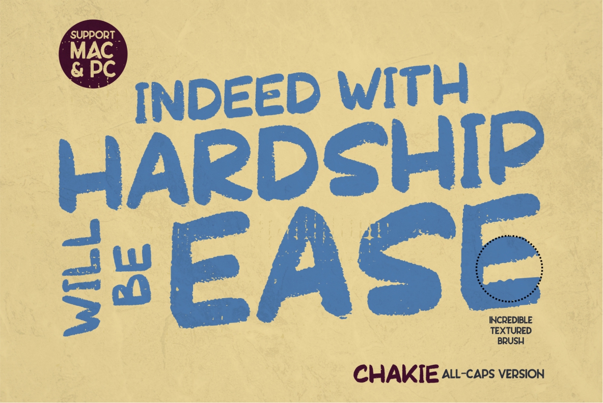 CHAKIE - Retro Brush Fonts CHAKIE - Retro Brush Fonts