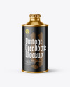 Metallic Vintage Beer Bottle Mockup