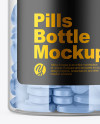 Clear Pills Bottle Mockup