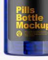 Blue Pills Bottle Mockup