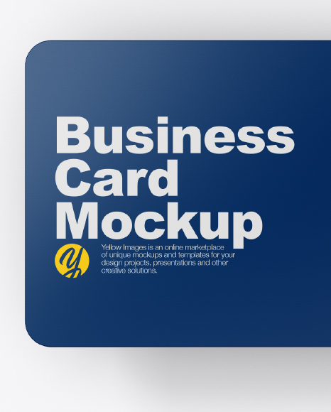 Two Matte Business Cards Mockup