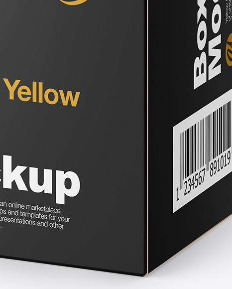 Glossy Paper Box Mockup