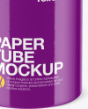 Glossy Paper Tube Mockup