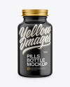 Glossy Pills Bottle Mockup