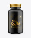 Glossy Pills Bottle Mockup