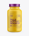 Matte Pills Bottle Mockup