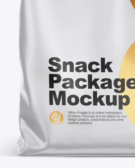 Matte Bag Mockup - Front View