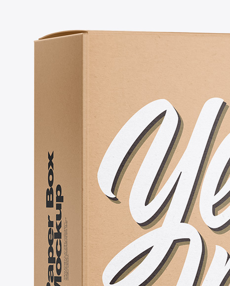 Paper Box Mockup