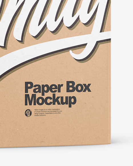 Paper Box Mockup