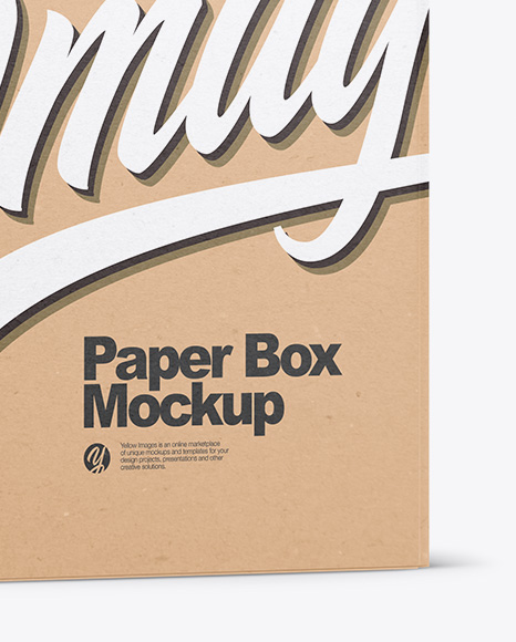 Paper Box Mockup