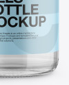 Clear Glass Pills Bottle Mockup