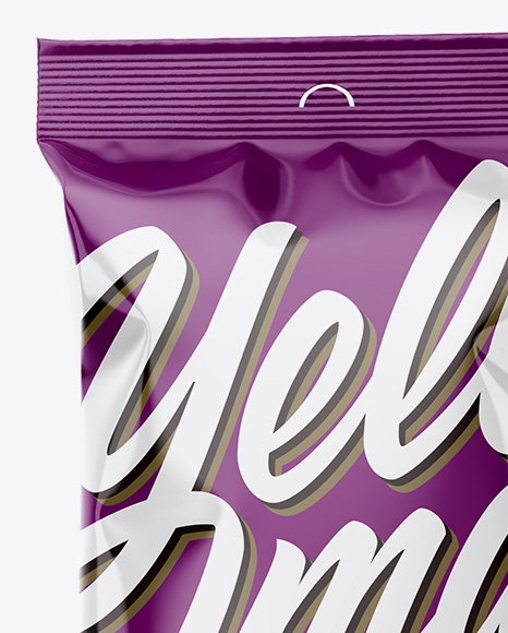 Glossy Snack Package Mockup