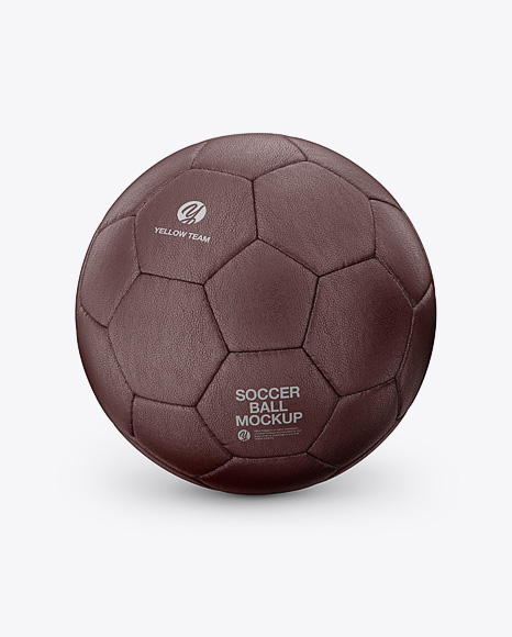 Leather Soccer Ball Mockup