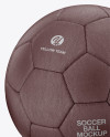 Leather Soccer Ball Mockup