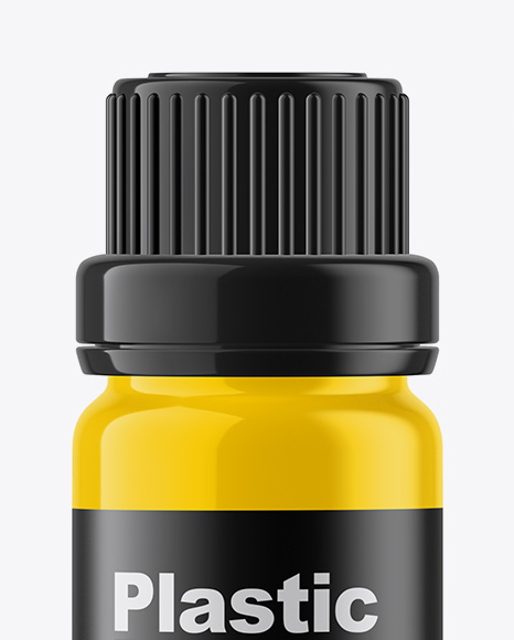 Glossy Oil Bottle Mockup