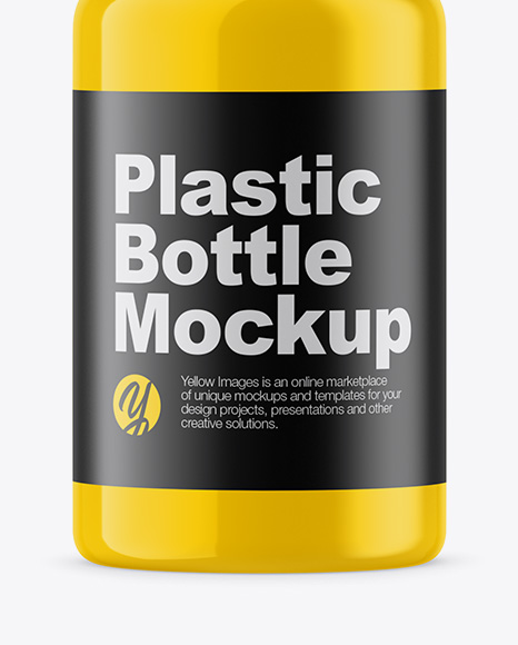 Glossy Oil Bottle Mockup