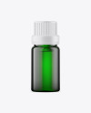 Green Glass Oil Bottle Mockup