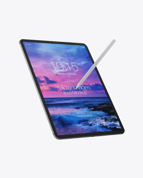 Ipad Pro with Pencil Mockup