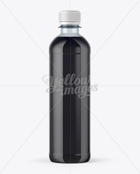 PET Black Water Bottle Mockup